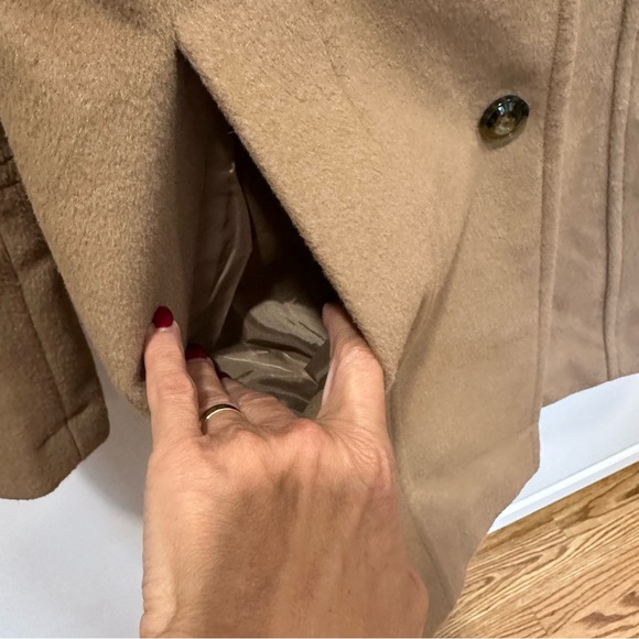 🆕 LONDON FOG Camel Wool Blend Coat NWT - Picture 4 of 16